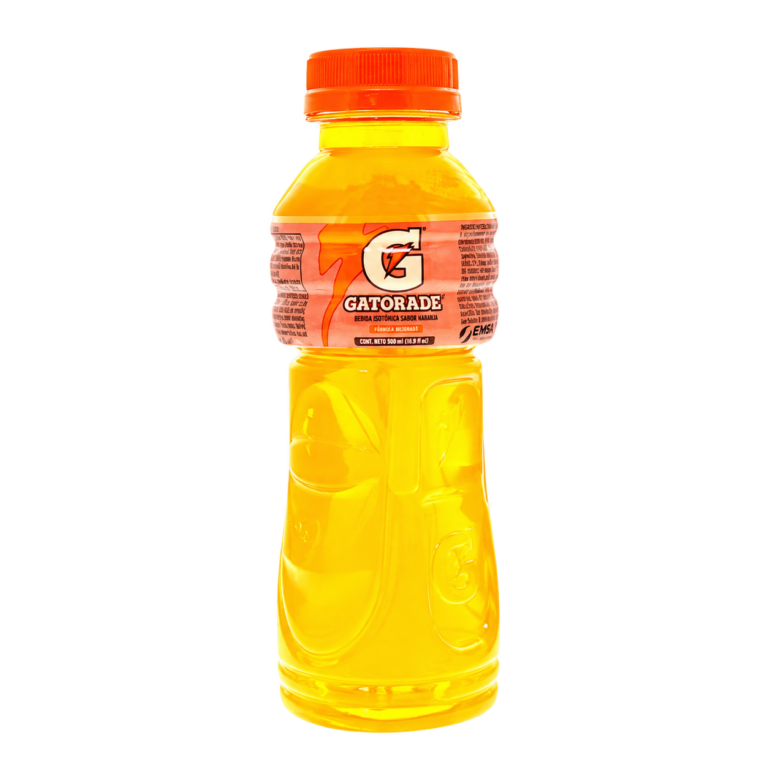 Botella de Gatorade naranja